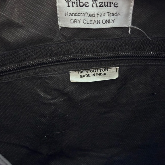 Tribe Azure Women's Handcrafted Multi-Color Handbag Tote Bead Bells Accents EUC - Picture 10 of 10